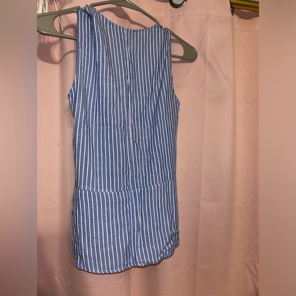 Blue Rair Striped Blouse - Picture 2 of 3